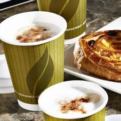 Celebration Biodegradeable And Compostable 12oz Double Wall Hot Drink Take Out Cups (500)