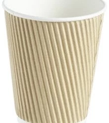Pennine 12oz Kraft Ripple Hot Drink Cups (1x500) Kraft Paper Cups