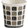 Pennine Mocha Print Take Out Cups 4oz Mocha Print Single Wall Hot Drink Disposable Cups (1000)