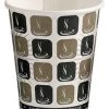 Pennine 8oz Mocha Print Single Wall Hot Drink Disposable Cups (1000)