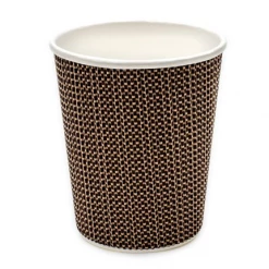 Pennine 8oz Double Wall Grid Design Disposable Cups (1x500) Disposables