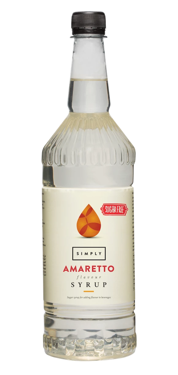 ITALIAN BEVERAGE Simply Sugar Free Flavoured Syrups Simply Amaretto Sugar Free Flavoured Syrup (1litre) 3 ITALIAN BEVERAGE Simply Sugar Free Flavoured Syrups Simply Amaretto Sugar Free Flavoured Syrup (1litre)