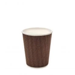 Pennine 8oz Double Wall Grid Design Disposable Cups (1x500) Disposables