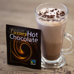 Pennine Luxury Fairtrade Hot Chocolate Flavoured Drink Sachets (100x25g) Fairtrade Chocolate Sachets
