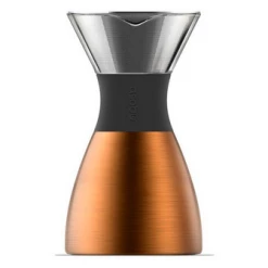 Jaguar Asobu Pour Over Coffee Brewer With Insulated Coffee Flask In Copper