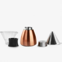Jaguar Asobu Pour Over Coffee Brewer With Insulated Coffee Flask In Copper