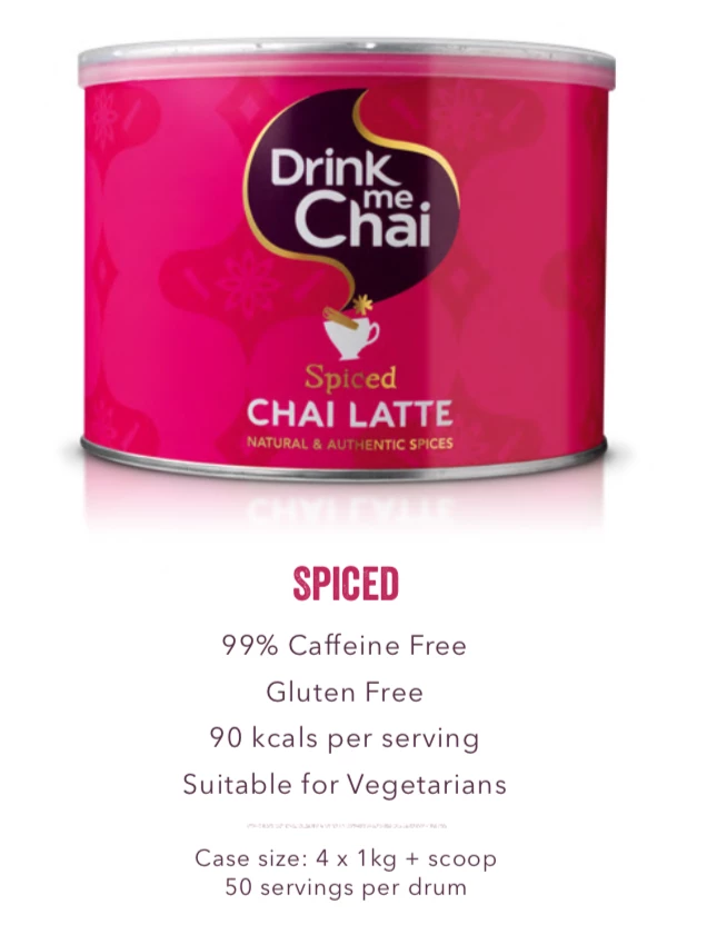 Drink Me Spiced Chai Latte Powder Mix (1kg) 8 Drink Me Spiced Chai Latte Powder Mix (1kg)