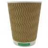 Celebration Compostable 12oz Double Wall TerraCup Hot Drink Take Out Cups (500) Biodegradeable And Compostable Hot Drink Cups