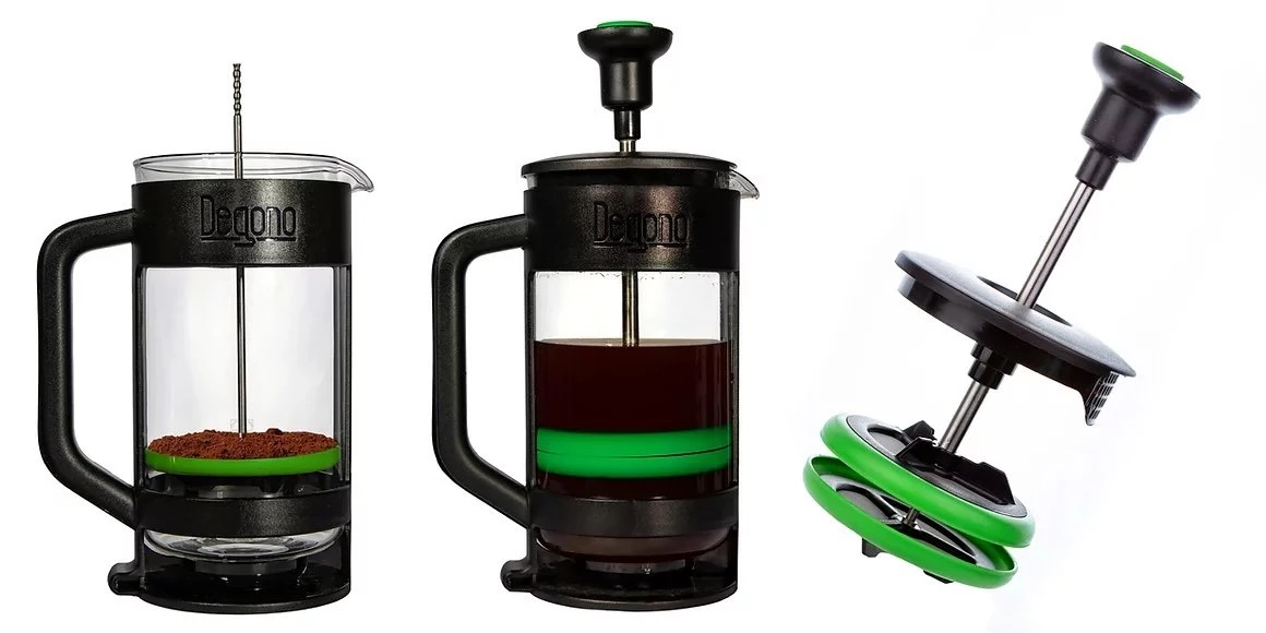 Degono Ground Coffee And Loose Tea Press (6 Cup/1litre) 4 Degono Ground Coffee And Loose Tea Press (6 Cup/1litre)