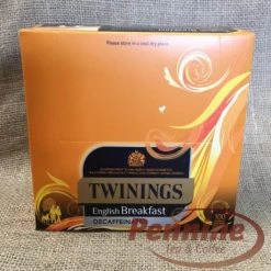 Twinings English Breakfast Decaff String And Tag Tea Bags (100x2g)