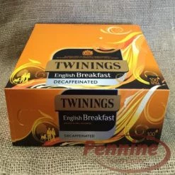 Twinings English Breakfast Decaff String And Tag Tea Bags (100x2g)